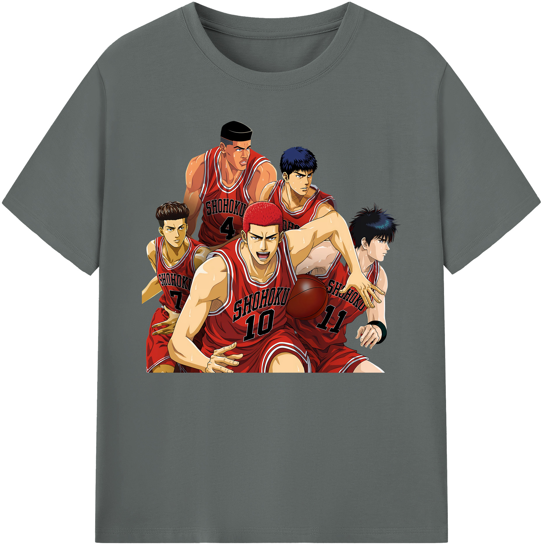 （画像用） SLAM DUNK／スラムダンク 綿100％ メンズ半袖Tシャツ｜肌触りやわらか＆通気性